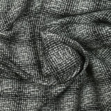 Jacquard polyviscose artistique fond noir