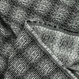 Jacquard polyviscose artistique fond noir