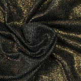 Maille tricot côtelée dorée