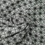 Jacquard polyviscose abstrait fond noir