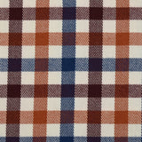 Polyviscose tissée-teinte à carreaux Victor brique, bordeaux et marine
