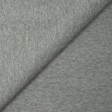 Molleton de coton french terry doux gris souris