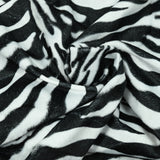 Faux fur bridal hair zebra
