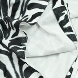 Faux fur bridal hair zebra