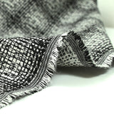 Jacquard polyviscose artistique fond noir