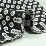 Jacquard Polyviscose Water Drop de fondo negro