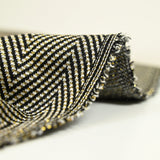 Maille Lurex chevrons doré et noir