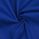 Electric blue cotton poplin