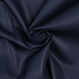 Popeline de coton bleu sombre satiné
