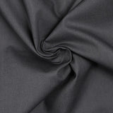 Anthracite gray cotton poplin