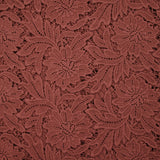 Guipure de coton Daphné brique