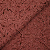 Guipure de coton Daphné brique