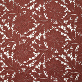 Guipure de coton Daphné brique