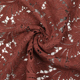 Guipure de coton Daphné brique