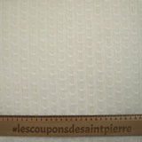 Maille côtelée Sana blanc cassé