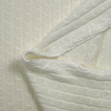 Maille côtelée Sana blanc cassé