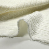 Maille côtelée Sana blanc cassé