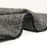 Laine mélangée chevron noir