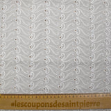 Broderie anglaise Nessa blanc cassé