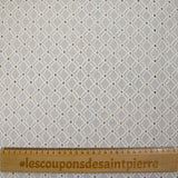 Broderie anglaise Ingrid blanc cassé