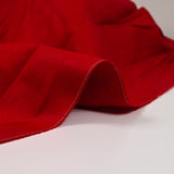 Poplina de algodón rojo