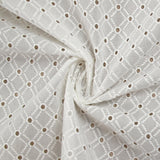 Broderie anglaise Ingrid blanc cassé