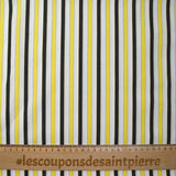 Cotton tejido Gloria Gloria Clexión amarilla y negra Fondo blanco