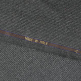 Tissu tailleur flanelle 100% laine Super 120's rayé fond anthracite