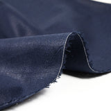 Popeline de coton bleu sombre satiné