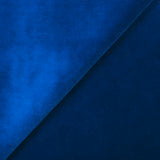 Velours de coton ras bleu roi