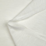 Jersey de coton flammé blanc craie