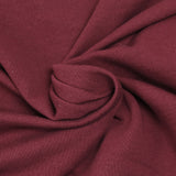 Molleton coton french terry lie de vin