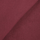 Molleton coton french terry lie de vin