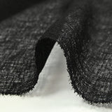 Gaze de polyester unie noir