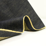 Jean's coton bleu nuit envers moutarde