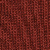 Rust red Clara ribbed chenille knit