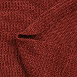 Rust red Clara ribbed chenille knit
