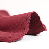 Molleton coton french terry lie de vin