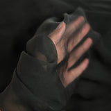 Mousseline 100% soie noir