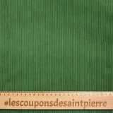 Matcha ribbed polyester velvet