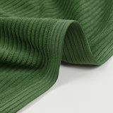 Matcha ribbed polyester velvet