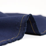 Poliviscosa rayas azul marino