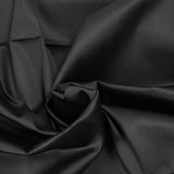 Satin de coton élasthanne noir