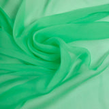 Mousseline 100% soie vert