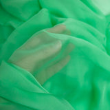 Mousseline 100% soie vert