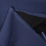 Crêpe de polyester marine envers noir
