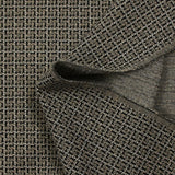 Maille Milano polyester Lurex chemin croisé beige et noir