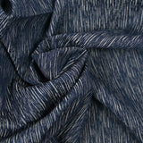 Jean's jacquard de coton et laine marine