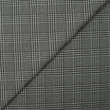 Maille Milano polyester prince-de-galles noir et blanc