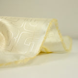 Twill fin de viscose logo ivoire
